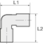 Angle connector SD15 Acetal polymerisate POM