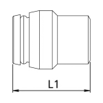 Locking cone VKA18L CF Galvanised steel, house brand
