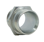 BSP-adapter, met 60° kegel DN1.1/2x1.1/2 CF Gegalvaniseerd staal, huismerk