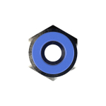 Aufschraubsteckverbinder gerade IG 1/8" sechsk., SD6, L 25,1 mm Blaue Serie, Messing vernickelt