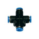 X-connector Blue series, KU- nickel-plated brass