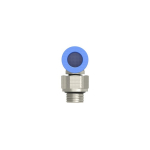 Elbow screw-in fitting AG 1/8", SD8, swivelling, O-ring Blue series, KU- nickel-plated brass