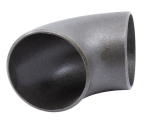 Rohrbogen DIN 2605-1 BA2 90° 88,9 x 3,2 mm St. 35.8/1 kurze Form, mit Fase