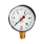 Standard pressure gauge for vacuum AG 1/2", -1 - 0 bar, D 100 mm Plastic, bottom connection