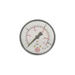 Standaardmanometer AG 1/4", 0-2,5 bar/36 psi, D 63 mm Kunststof, achteraansluiting, centrisch