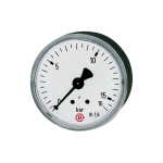 Standard pressure gauge AG 1/4", 0-2.5 bar, D 50 mm Steel housing, rear connection