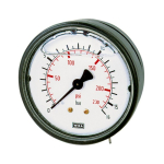 Glyzerin-Manometer AG 1/4", D63, bar, max 60°C Kunststoff, Anschluss hinten