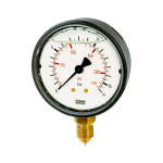 Glycerine manometer for vacuum AG 1/4", D63 mm, -1- 5 bar, max 60°C Plastic, bottom connection
