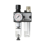 Onderhoudseenheid multifix-serie IG 1/2", 3550l/min, DN15, max 16 bar Tweedelig met polycarbonaat reservoir