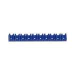 Klemmenstrook voor slang voor 10 mm slang Polyethyleen, blauw