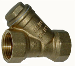 Strainer with stainless steel screen made of pressed brass 1/2 Sheet 56 mm