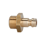 Einstecknippel NW5 AG 1/4" Messing blank