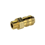 Quick-release coupling NW5 AG L Brass bright