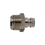 Temperature control plug-in nipple DN9, AG 1/8", L 24 mm brass
