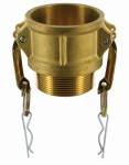 Coupling sleeve type B DN 40 AG 1.1/2" BSPT Kamlok, brass
