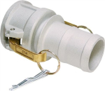 Coupling sleeve type C DN 25 spigot 27 mm Kamlok, brass