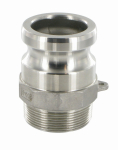 Koppelingsplug type F DN 15 AG 1/2" BSPT Kamlok, roestvrij staal