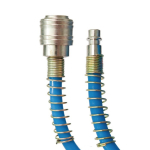 Spiraalslang PUR 7,5 m 10x6x2 mm - max 10 bar Koppeling en plugnippel NW7.2