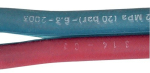 Autogenzwillingsschlauch rot/blau 20bar Innen-Ø 4/4mm Rhöna