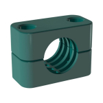 Clamp body DIN 3015 Part 1 Bg4 26.9 mm, PP ribbed Stauff 426.9-PP