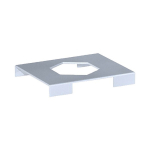 Sicherungsplatte DIN 3015 Teil 3 Bg2D bis Bg5D Stahl verzinkt Stauff SI-2-5D-W3
