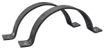 Rohrschellen-Hälften DIN 3567 A DN400 406,4 mm, S 70x10 mm schwarz