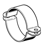 Rohrschellen-Hälften DIN 3567 A DN100 108,0 mm verzinkt