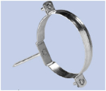 Pipe clamp galvanised DN 70 Drive-in clamp