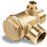 RS ventiel compressor IG 1/2 AG1/2 x AG3/8 DKR met ontlastingslijn van 6 mm