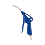 Blasepistole Kunststoff, stufenlos 90 mm Rohr, Anschlu. für Kupp. DN7,2/7,6 max 16 bar, inkl. Schalldämpfer