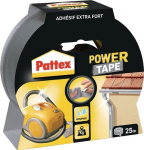 Afdichtband van stof B=50 mm, L=25 m, zilver Pattex Power Tape PT2DS