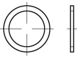 Copper sealing ring DIN 7603 A 21x26x1.5 for M 20