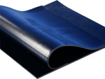 Afdichtrubber, zwart SBR 2 mm, 1 inzetstuk, breedte 1200 mm ca. 65 °Kust A, temp. tot 80 °C