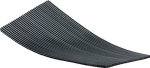 Gummi-Feinriefenmatte 500x500x3 mm schwarz ohne Gewebe