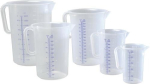 Maatbekerhandgreep gesloten 0.5 l PP transparant, DxH 90x135 mm Hünersdorff