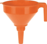 Trechter, oranje, gemaakt van PE 1.2 liter, D=160, Presssol No. 02 372