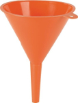 Trechter, oranje, diam. 100 mm gemaakt van polyethyleen, inhoud 0,25 liter Pressol