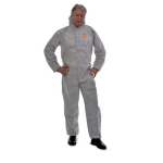 Einwegoverall Gr.4/XL, hellgrau, Kat. III Typ 5+6 Paint-Tex Plus