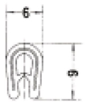 Kantenschutz flexibel Nr.6 Klemmbereich 6,0-8,0 mm PVC schwarz, Stahlgerüst