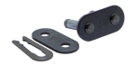 Rechte verbindingsschakel 12B-1 GL, 3/4"x7/16", rechte kabelschoen N Tsubaki