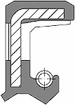 Wellendichtring 60x75x10 BABSL0,8 75 FKM 595, Simrit