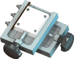 Cross slide Handbet. x-y axes, stroke 40 mm for setting up scan compos.
