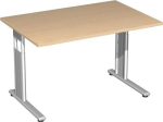 Bureau, recht HxBxD 680-820x1200x800 mm Esdoorn