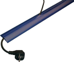 Kabelbrug plastic blauw LxBxH 1500x62x12 mm met dubbelzijdig plakband