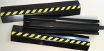 Kabelbrug aluminium lichtgrijs LxBxH 1500x80x20 mm met dubbelzijdig plakband