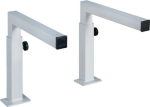 Console support for shelf 4-way adjustable light grey, RAL 7035