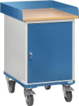 Rolkast met werkblad HxBxD 875x550x650 mm max. 150 kg, TPE-banden, Fetra 2445