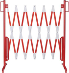 Rooster met standaard LxH 3600x1000 mm rood/wit