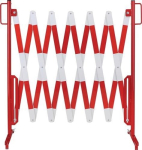 Rooster met standaard LxH 4000x1000 mm rood/wit