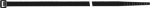 Kabelbinder PA B= 4,5 mm, L= 360 mm, schwarz Sapi Selco